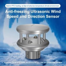 Anti-freezing ultrasonic anemometer