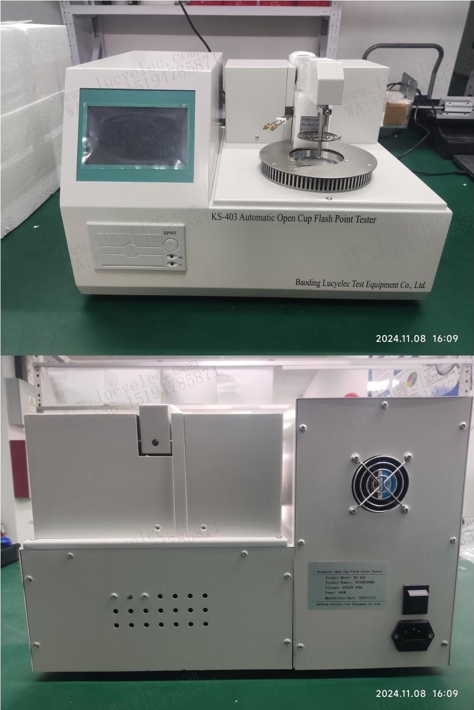 Lucyelec KS403 Open Cup Flash Point Tester Different Views