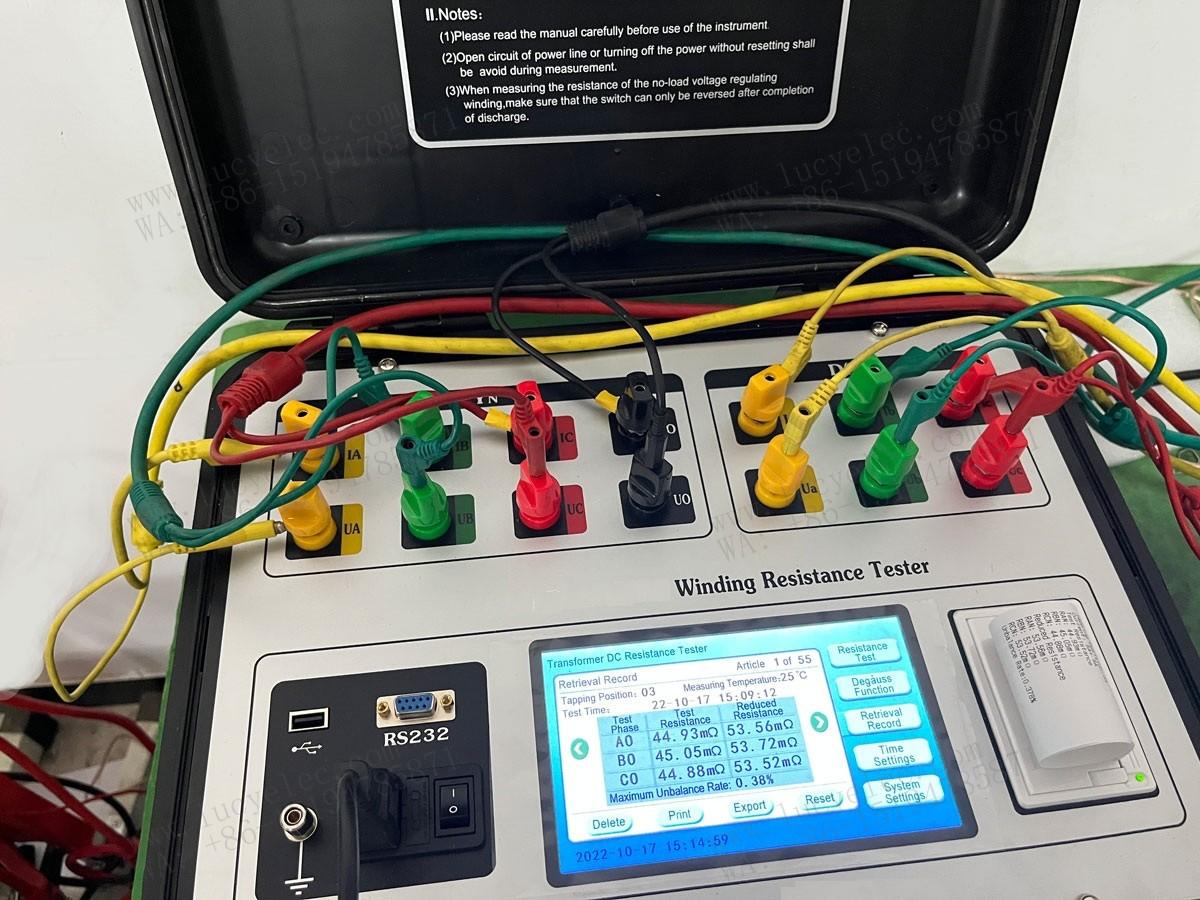 dc resistance tester